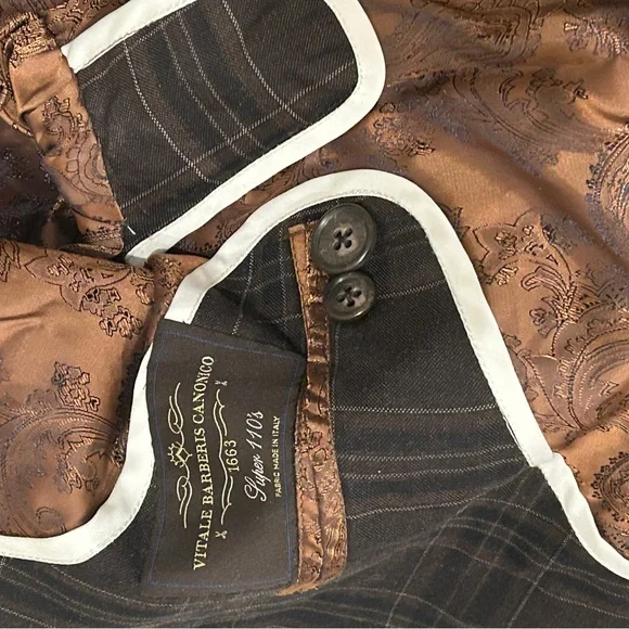 Bespoke Charcoal Plaid Sport Coat - Picture 5 of 8